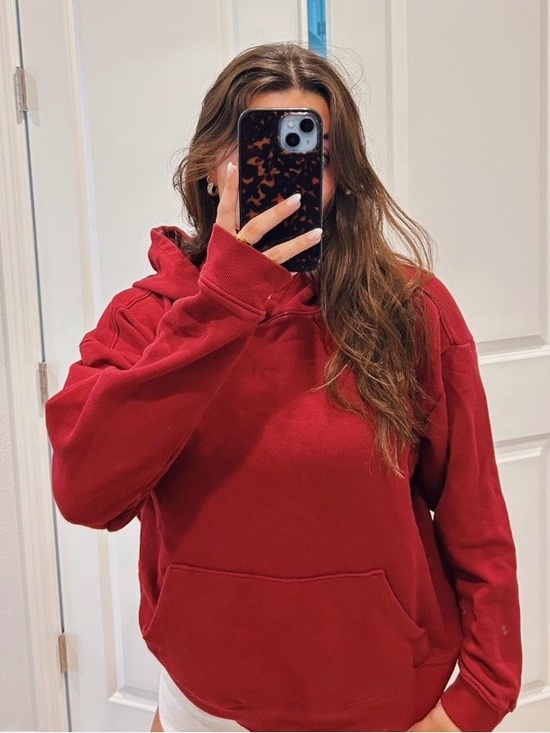 Hollister Sweaters - Hollister Crimson Red Crewneck Hoodie